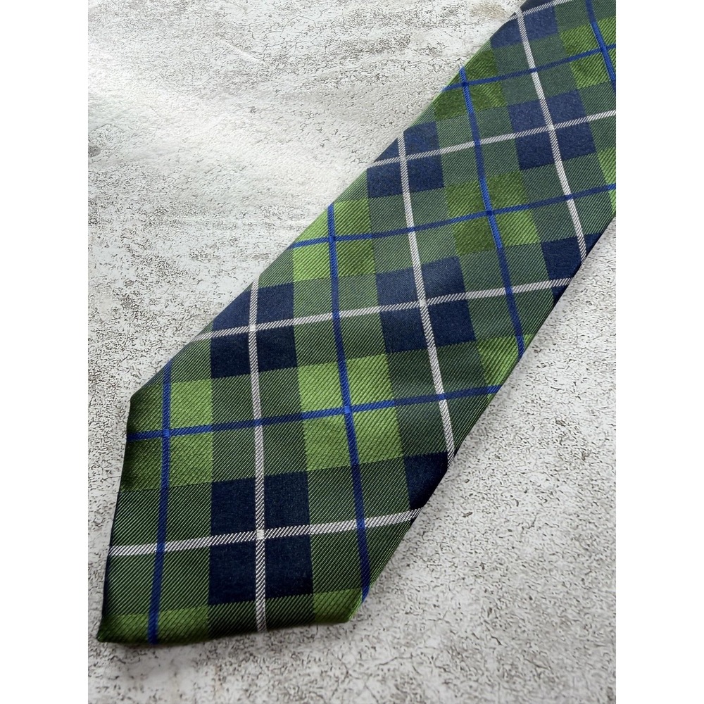 Parsley Tie Mens One Size Green 100% Silk Tartan Plaids & Checks China